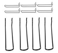 Operitacx 10pcs Stainless Steel Pegboard Hooks for Pliers Durable Double Loop Design Easy Installation Fit for Workshop Store Supermarket Organization
