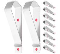 Operitacx 10pcs Stainless Steel Sun Visor Photo Frame Clips with Space Saving Design and Easy Installation, Stylish Silver Car Visor Picture Holders for Vehicle Interiors the Go
