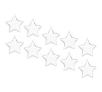 Operitacx 10pcs Star Shaped Xmas Balls Ornaments Plastic Delicate Classic Festive Decorations for Wall and Tree, Practical to Use and Create Xmas Festival Atmosphere