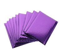 Operitacx 10pcs Thick Purple Aluminum Bubble Mailers Self Seal Padded Shipping Envelopes for Shaking Protection of Cosmetics Jewelry Accessories