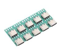Operitacx 10pcs USB C Female Connector Board Type C Pcb Adapter for Data Cable Transmission Reliable Performance Durable Design Compatible with Various Devices