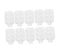 Operitacx 10pcs White Six Hand Grip Art Paint Mixing Palettes Plastic Color Display Plates for DIY Craft and Painting Activities