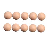 Operitacx 10pcs Wooden Balls Round Shape Natural Solid Wood Pre-Polished Paintable Craft Spheres for Decoration