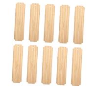 Operitacx 10pcs Wooden Blank Bookmarks with DIY Craft Ornaments for Custom Designs for Teachers and Wood for Safe Creativity