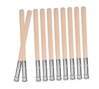 Operitacx 10Pcs Wooden Pencil Extenders Art Tools Crayon Holder for Artists Non Slip Comfortable Grip Sketching Drawing Accessory