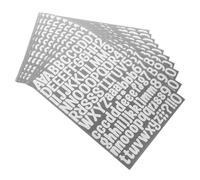 Operitacx 10sheets Letter Stickers Decorative Glitter Stickers Self-Adhesive English Letters Decals for Scrapbook DIY Packaging Party Decor