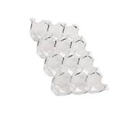 Operitacx 12-grid Acrylic Egg Tray Refrigerator Egg Holder for Kitchen Cabinets Storage Case to Keep Fresh and Prevent from Getting Crushed Organizer Box