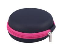 Operitacx 12 Grids Essential Oil Storage Bag, Round Pu Faux Leather Carry Case with Drop-Proof and Shockproof Design, Portable Travel Organizer for 1-2ml Bottles