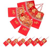 Operitacx 12 Pcs Chinese Style 2024 Calendar Hanging Calendar for Wall Classic Traditional Red Paper Lightweight Solar Term Checking Festive Atmosphere New Year Choice