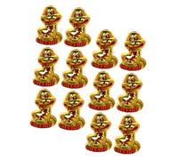 Operitacx 12 Pcs Chinese Year Snake Pendant with Ingot Design Prosperity Charm for Jewelry Making Car Rearview Mirror Hanging Festive Decoration for Spring Festival and Zodiac Snake Year