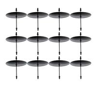 Operitacx 12 Pcs Decorative Iron Candle Holders with Spikes 3.15 Inch Household Candle Stands for Tealight and Pillar Candles Christmas Wedding Party Accessories