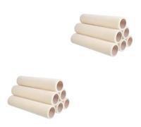 Operitacx 12 Pcs Inch Wool Paint Roller Cover with 38mm Inner Diameter | Detachable Short Nap Design, Reusable White Sleeve, for Smooth Walls, Doors, Panels, Ceiling DIY