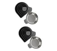 Operitacx 12 Pcs Stainless Steel Weighing Pans Scale Trays for Electronic Scales Jewelry Kitchen Food Weighing Powder Mixing Practical Set