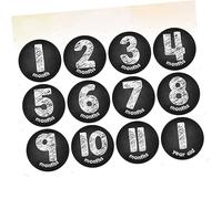 Operitacx 12 Pieces Milestone Stickers Month Decals for Photography Shower Safe Decorative Decal Decor for Birthday Celebrations and Memories
