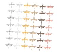 Operitacx 120PCS Antique Alloy Dragonfly Charms for DIY Necklace Earrings Bracelet Crafting Tarnish-resistant Pendants with Meaningful Symbolism Jewelry Making for Creative Designs