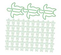 Operitacx 120pcs Sea Turtle Paper Clips Compact Metal Document Organizers Nonslip Decorative Bookmarks for Office School Home Use Themed File Clips