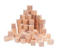 Operitacx 120pcs Unfinished Wooden Cubes: 20mm Natural Wooden Blocks - Square Stacking Toys For Promoting Creativity & Fine Motor Skills