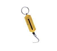 Operitacx 12kg Portable Hanging Scale with Weighing Hook, Hand Held Mechanical Spring Balance Scale Made of Aluminium Alloy and Steel, Easy to Operate for Kitchen and Fishing Use