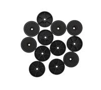 Operitacx 12pcs Amplifier Isolation Feet Pads Audio Speaker Feet Pad Plastic Chassis Stand Base Silver 48x15mm for Home Audio Equipment