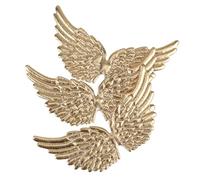 Operitacx 12pcs Angel Wings Decoration Embellishment Angel Costume Material Alas De Crafts Wings Miniature Craft Mini Wing Ornament Gold Costume Golden