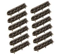 Operitacx 12pcs Antique Hinges Heavy Duty Hinges for Wooden Jewelry Boxes Small Gift Boxes Cabinet Doors with Vintage Narrow Edge Design