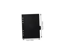 Operitacx 12pcs Black Binder Dividers with Tabs Notebook Page Separators for Quick Navigation Compatible with Binders for Scheduling Note Organization and Project Planning