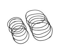 Operitacx 12pcs Black Elastic Bands for Mic Shock Mounts Vibration Dampening Rubber Rings with Two for Studio Microphone Holder Replacement Clips Compatible with Various Mic Types