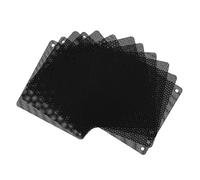 Operitacx 12pcs Black PC Fan Dustproof Mesh Filters for Computer Case Cooling Fans Washable Reusable Protective Screens with Fine Workmanship Durable PVC Material and Extended Service Life