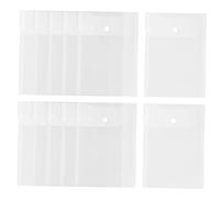Operitacx 12pcs Document Wallets Transparent File Organizer Bags for Office for Storing Files Contracts Bills and More Lightweight Practical Storage