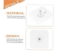 Operitacx 12pcs Durable Adhesive Wall Storage Hooks No Drill Sticky Screw Hooks for Hanging Towels Umbrellas and More Space Saving for Home Bathroom Kitchen Use