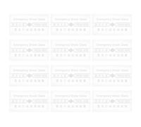 Operitacx 12pcs Fire Safety Break Glass - Universal Replacement Window for Alarm Points - Heat and Shock Resistant Cover for Manual Fire Alarm Switch Protection
