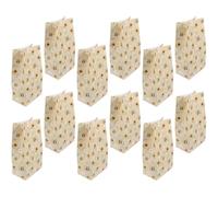 Operitacx 12pcs Goodie Bags Candy Bag Multi-function Design Reusable Paper 7.07x3.73x0.12in Cute Bee Elements Adorable Unique Winter Party Wrapping Supplies