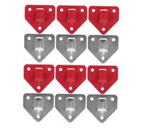 Operitacx 12pcs Heavy Duty Fire Extinguisher Wall Mount Hooks Sturdy Bracket Holder for Convenient Installation Safe and Stable Design for Homes Offices and More