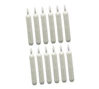 Operitacx 12pcs LED Flameless Tapered Candle Lights Battery Operated Electronic Candle Lights Warm Glow for Weddings Birthdays Halloween Christmas Party Decor