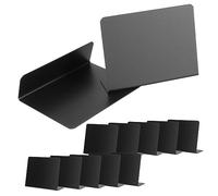 Operitacx 12Pcs Mini Chalkboard Signs with Shaped Stable Stand Small Blackboard Message Boards for Table Numbers Food Labels Party Wedding Name Tags Reusable Erasable Surface Compatible with