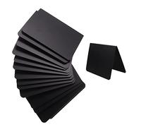 Operitacx 12Pcs Mini Double Sided Drawing Blackboards Multifunctional Erasable Price Boards for Menu Message Signs Lightweight Plastic Desktop Chalkboard for Shop and Event Display