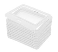 Operitacx 12pcs Plastic Card Holders Id Card Holder 3.93x3.14x0.20in Flipfold Design Dual Windows Easy to Clean and Maintain Keeps Id and Visible Office Use Professional Image