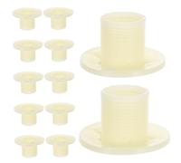 Operitacx 12pcs Plastic Faucet Flange Conversion Internal Threaded Flange Holder for Water Pipe and Faucet Display Abs Material Easy to Install Sample Mount Adapter for Bathroom Demo and