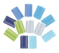 Operitacx 12pcs Precut Acrylic Latch Hook Yarn Set for DIY Rug Making, Decorative Tufting Yarns for Crochet, Sewing and Knitting Crafts in Assorted Colors