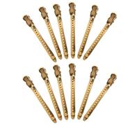 Operitacx 12pcs Professional Hairdressing Clips Duckbill Hair Clips 3.7x0.6x0.4inch Stainless Steel Portable Fix Hair Firmly Women for Home Travel