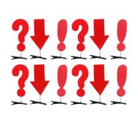 Operitacx 12pcs Snap Hair Clips for Women, Symbol Shaped Hair Accessories Including Question Mark, Exclamation Mark, and Arrow Designs, Lightweight and Sturdy for Everyday Use