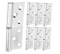 Operitacx 12pcs Stainless Steel Flag Hinges Detachable Door Hinges for Mobile Home Cabinet Doors Durable Resistant Replacement