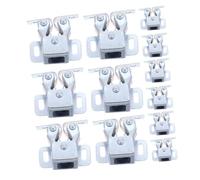 Operitacx 12pcs Stainless Steel Magnetic Cabinet Door Catches Strong Hold for Kitchen Wardrobe Closet Furniture Flexible DIY Installation Closure