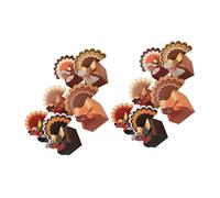 Operitacx 12pcs Thanksgiving Turkey Candy Boxes Paper Packaging with Stable Flat Base for Fall Harvest Parties Holiday Treats and Cookies Favor gift for for for for for for