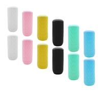 Operitacx 12pcs Travel Leak Bottle Sleeve Silicone Elastic Toiletries Covers for Shampoo Conditioner Non-slip Protective Covers for Cosmetic Bottles for Airport Hotel Packing