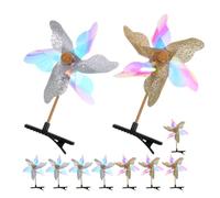 Operitacx 12pcs Windmill Hair Clips Hair Accessories for Little with Glittery Plastic and Metal Material, Stay Securely in Place and Versatile for Parties and Outings