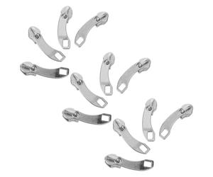 Operitacx 12pcs Zinc Alloy Replacement Zipper Pulls for Backpack and Purse, Seamless Sliding and Privacy Protection, Double Layer Design Suitable for Airport Security and Business Travel