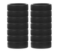 Operitacx 14pcs Silicone Luggage Tire Protection Covers for Wheels 6.5-7.0cm Diameter, Anti-Noise and Wear-Resistant Wheel Protectors for Travel Suitcases with Stylish Contemporary Design