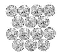 Operitacx 14pcs Vintage Metal Round Flat Buttons for Coats and Knitwear British Style Suit Buttons for Sewing and Replacement Lightweight Embellishments for Women Blazers and Cardigans