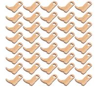 Operitacx 150pcs Mini Wooden Cowboy Boots Unfinished Blank Wood Pieces for Crafts, Hanging Ornaments, and Party Decoration, Beige Wood Cutouts for DIY Painting and Rustic Embellishments
